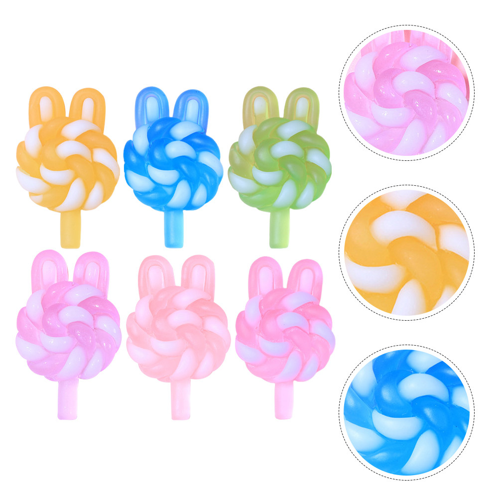 Resin Art Handmade - 24 Buah Liontin Resin Plastik Bercahaya