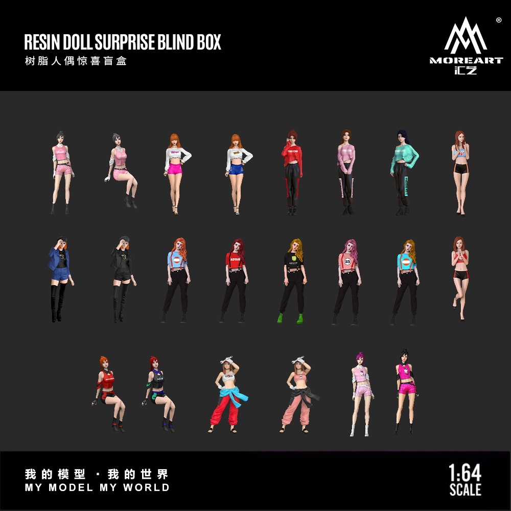 Resin Art Handmade - Figur Resin Buatan Tangan 1:64 Blind