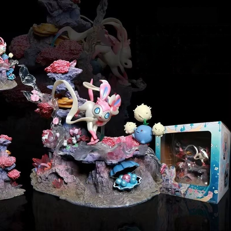 Resin Art Things - Figur GK Sylveon Shroomish Clamperl Fairy