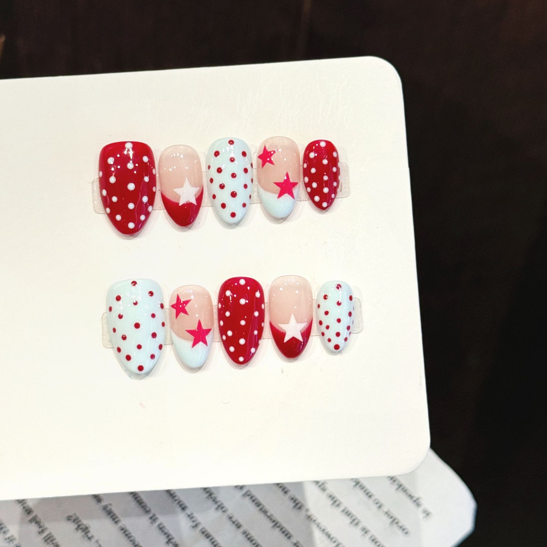 Resin Art Liquid - 10pcs Kuku Palsu Y2k Bentuk Bintang