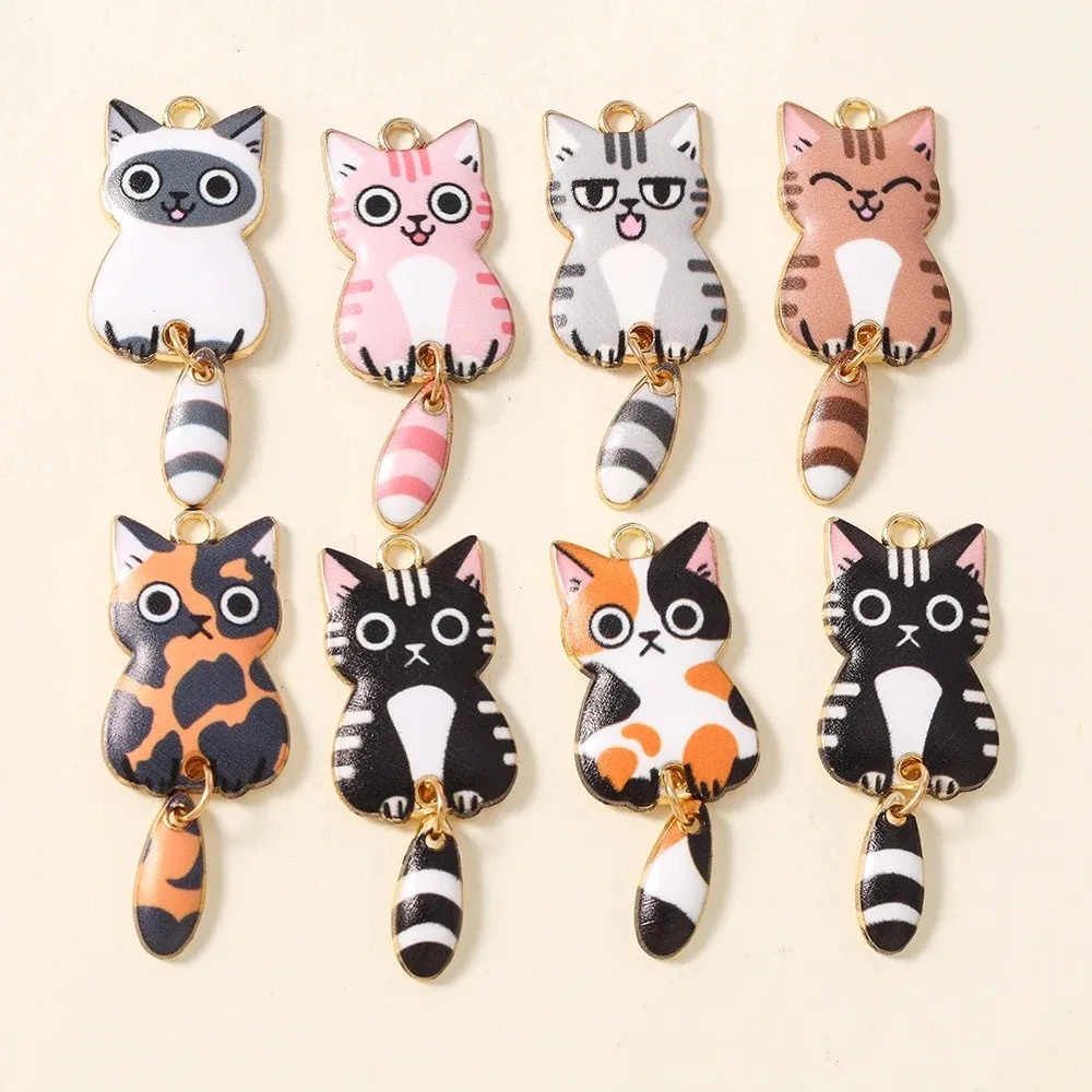 Resin Art Earrings - 10 Buah 16 × 39Mm Jimat