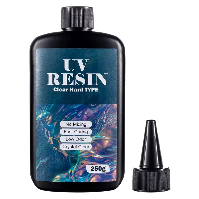 Uv Resin Clear Hard - 100g/250g Resin UV Bening Tipe Keras