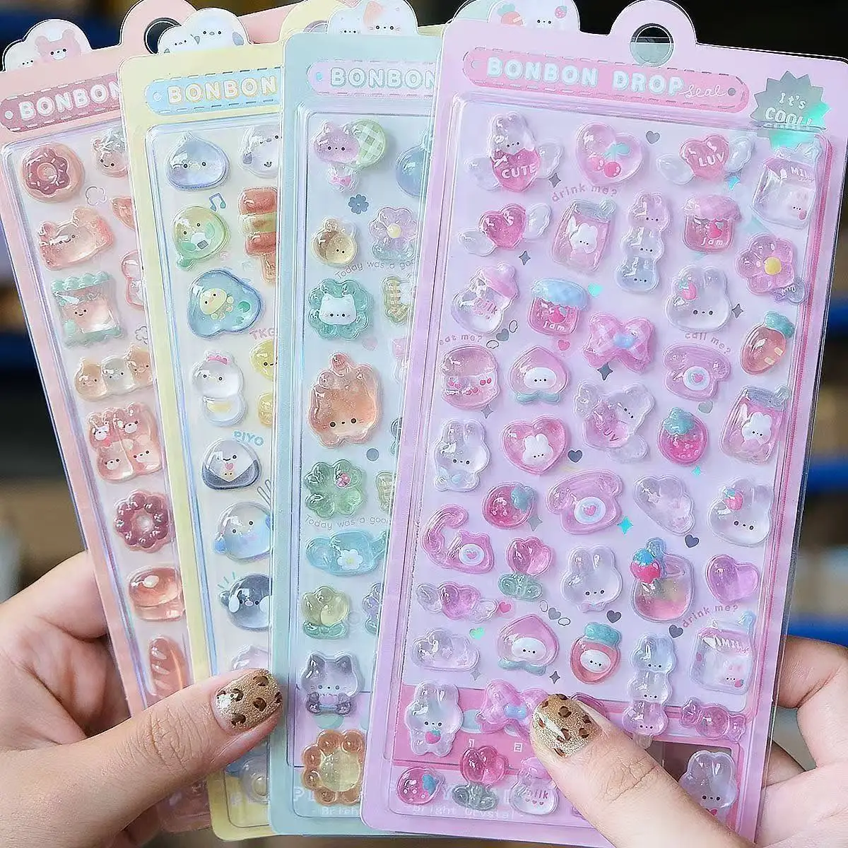 Resin Art Sticker - =-=2027Stiker Resin Jelly 3D Kawaii Lucu