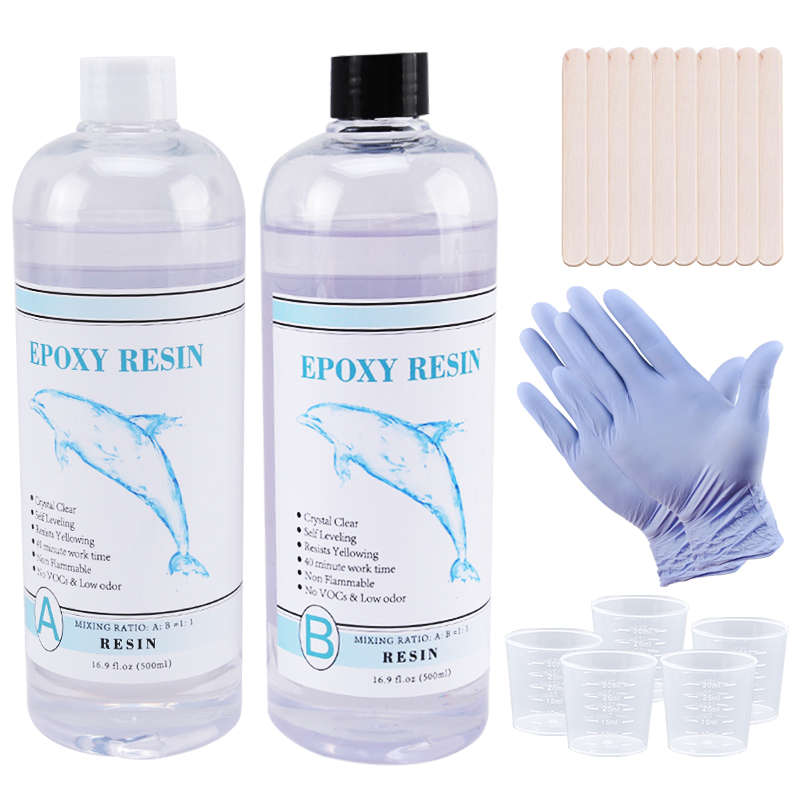 Uv Resin Clear Hard - 1:1 Jelas Epoksi Resin Kristal Seni