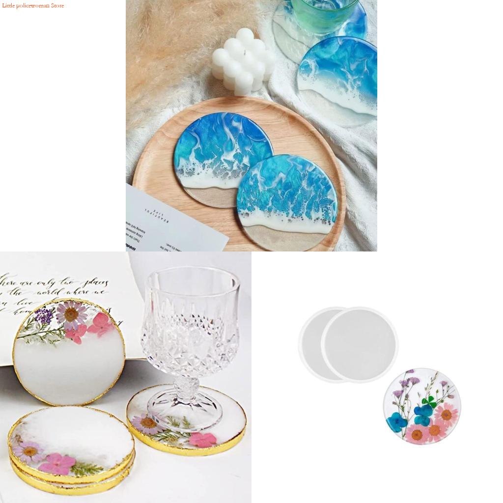 Resin Art Coasters - Cetakan Tatakan Resin F92D, Cetakan Tatakan