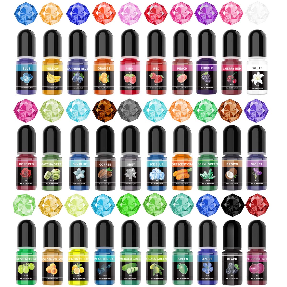 Resin Art Liquid - 5Ml/Botol Pigmen Resin Epoksi Pewarna Cair