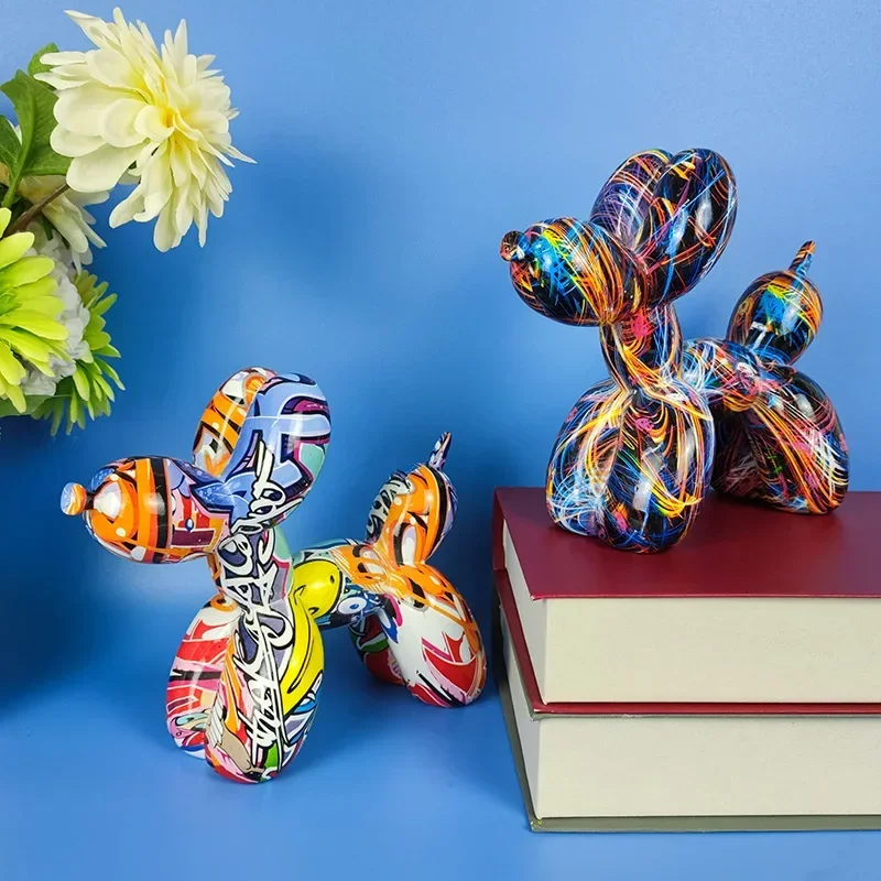 Resin Art Gift For Anniversary - Patung anjing balon patung grafiti Resin