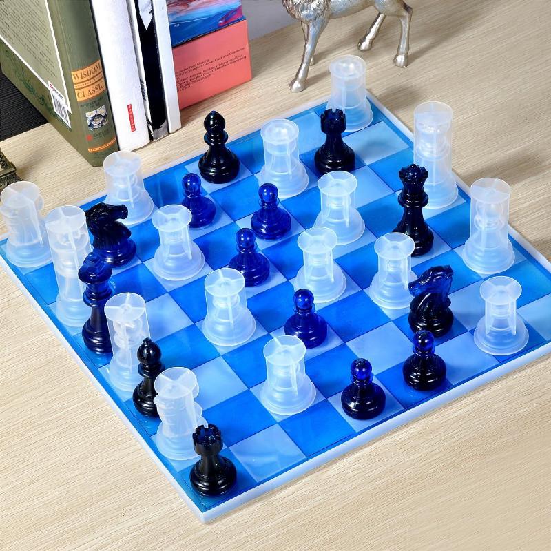Cetakan Set Catur Resin dengan - Resin Art Table ulasan dan harga