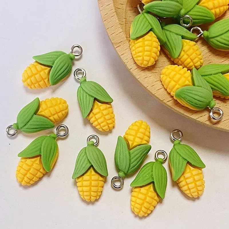 20 Buah Liontin Resin Sayuran  - Resin Art Earrings ulasan dan harga
