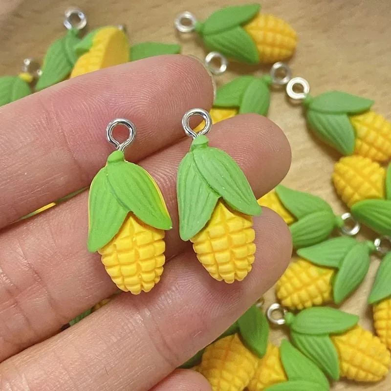 20 Buah Liontin Resin Sayuran  - Resin Art Earrings ulasan dan harga