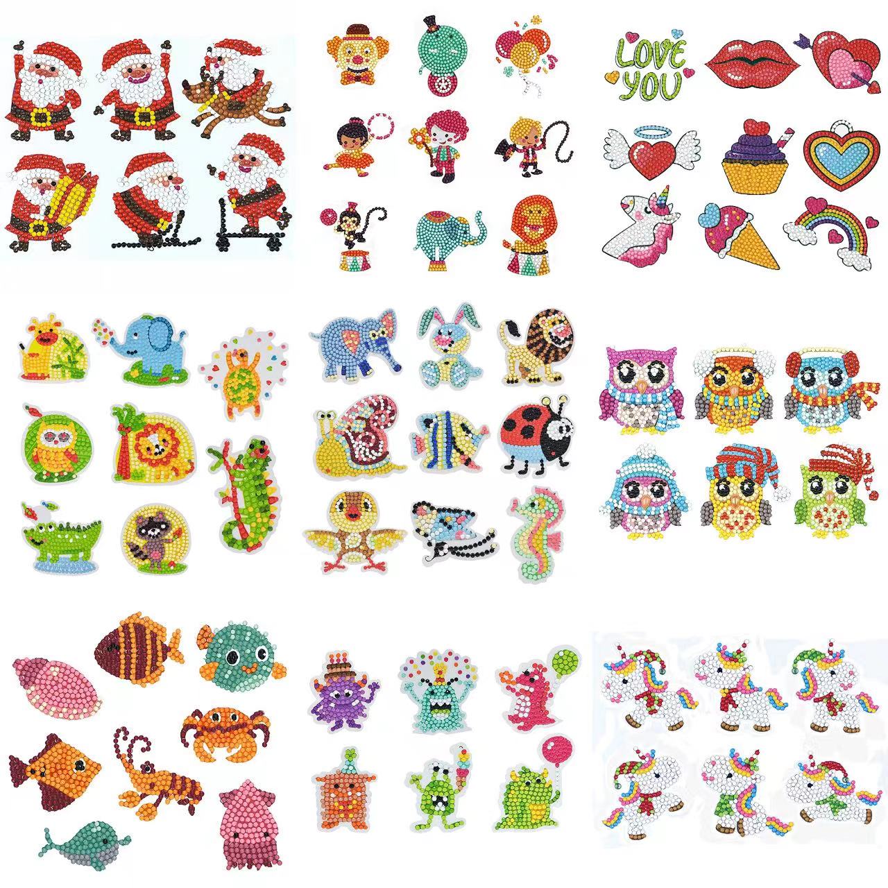 Stiker lukisan berlian 5D DIY  - Resin Art Sticker ulasan dan harga