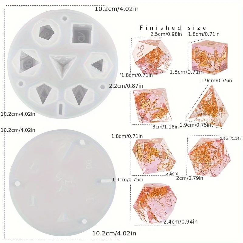 1 set cetakan resin silikon, c - Resin Art Table ulasan dan harga