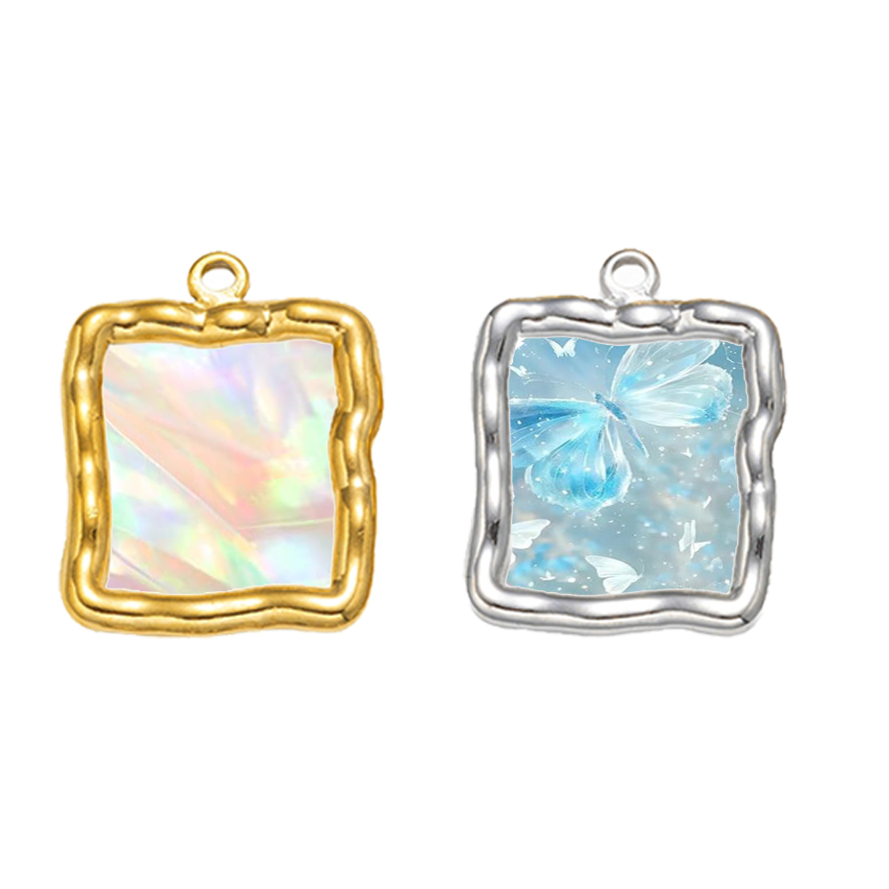 5 pcs Liontin Bingkai Berongga - Resin Art Things ulasan dan harga