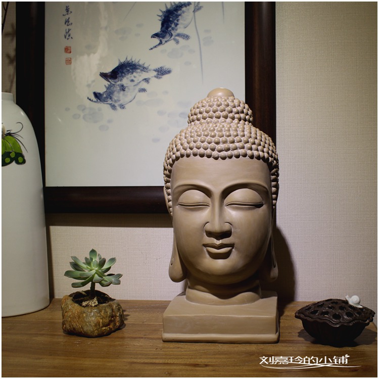 40CM BESAR - Patung Buddha Gro - Resin Art India ulasan dan harga