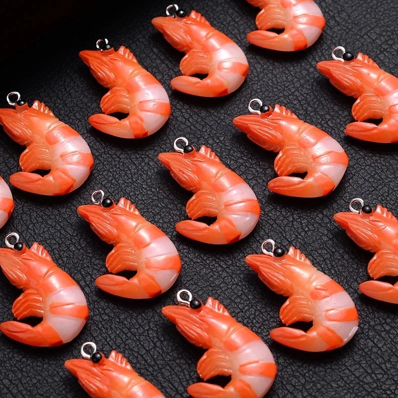 10 Buah Liontin Udang Lobster  - Resin Art Engagement ulasan dan harga