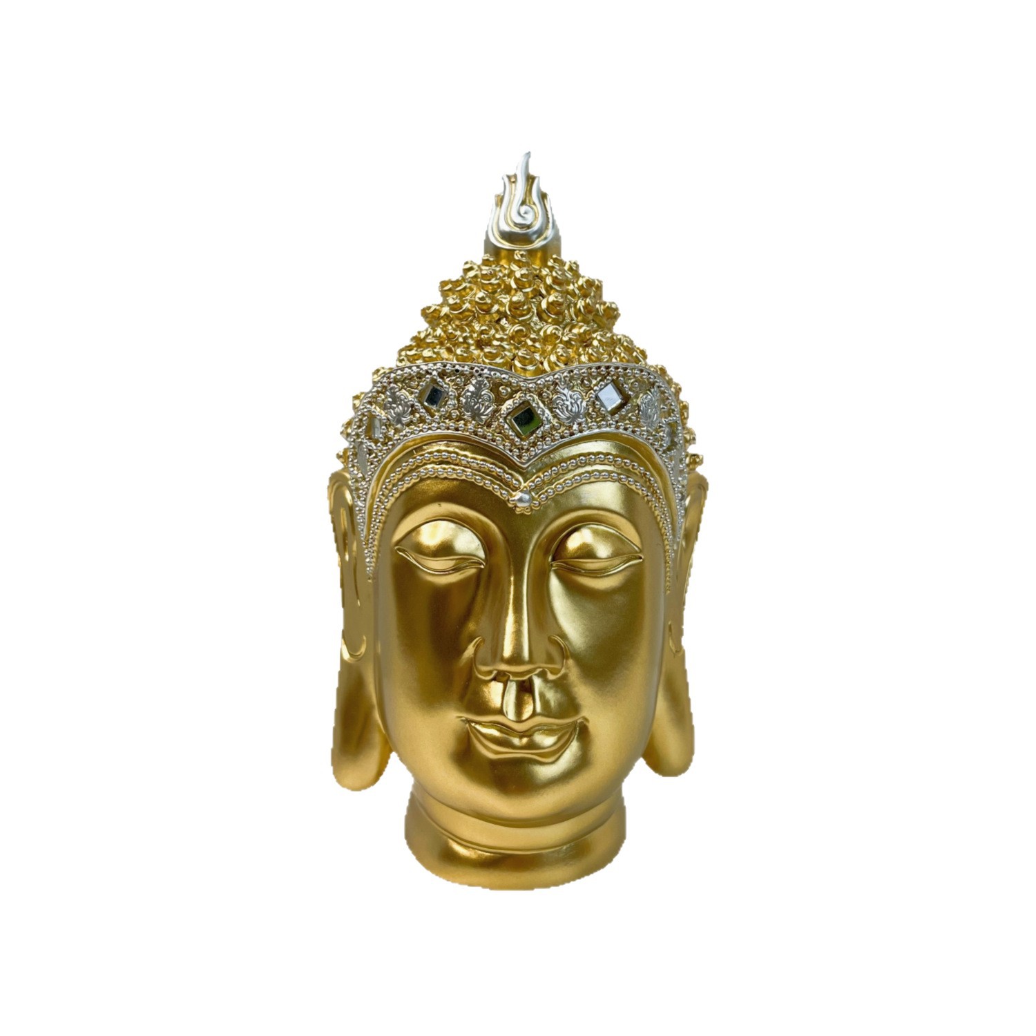 Patung Kepala Buddha Sakyamuni - Resin Art India ulasan dan harga