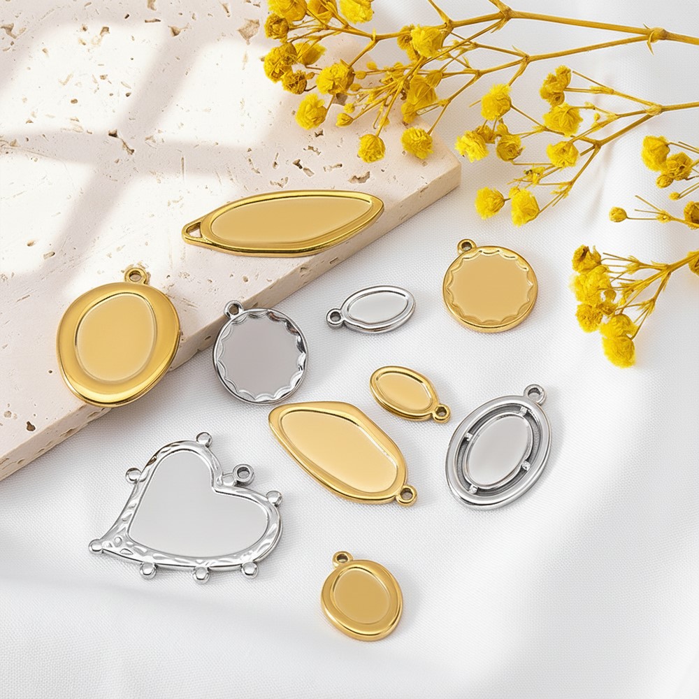 5 pcs + 1 pcs Bezel Charm Pend - Bezels Pendant Resin ulasan dan harga