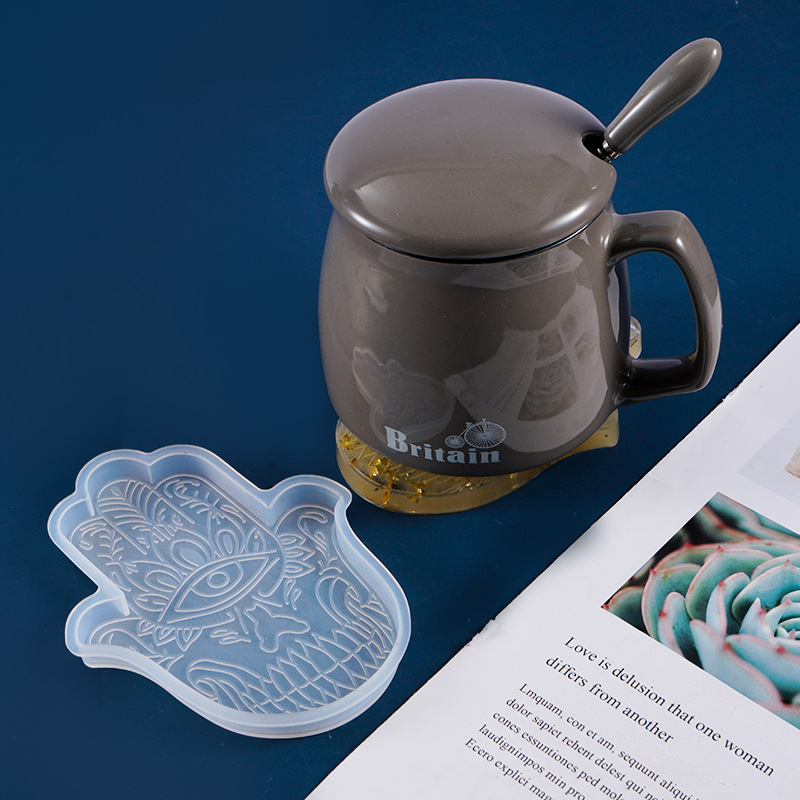 1 Buah DIY Coaster Hand Of Fat - Resin Art Coasters ulasan dan harga