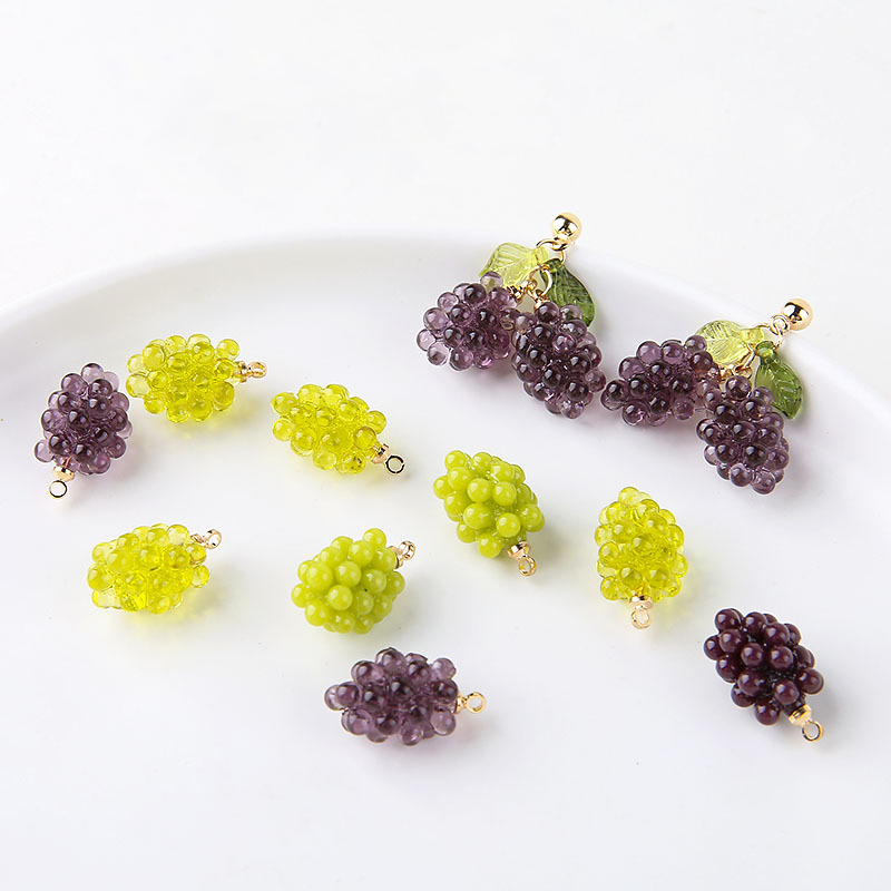 6pcs Gantungan Resin Anggur Ke - Resin Art Earrings ulasan dan harga