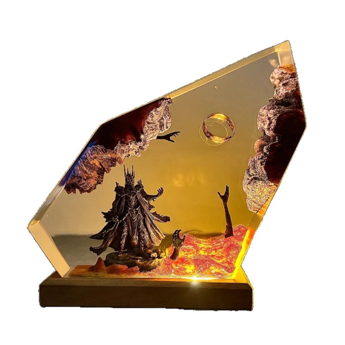 Lampu Meja Resin Organisme Ala - Resin Art Table ulasan dan harga