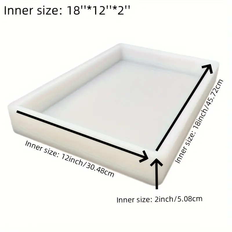 Cetakan Silikon Besar 18*12*2  - Resin Art Table ulasan dan harga