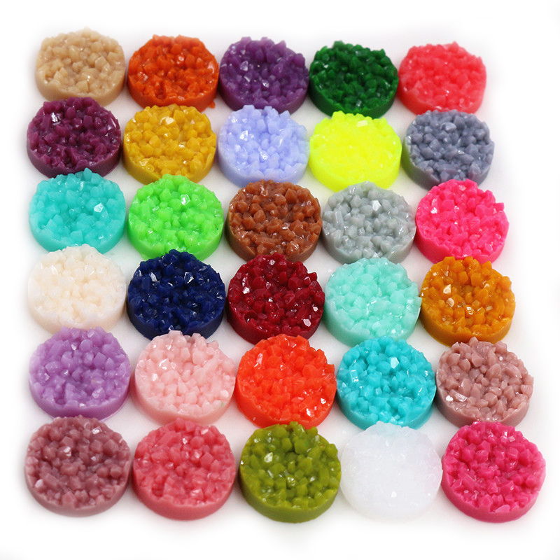 40 Buah Resin Druzy Cabochons  - Resin Art Earrings ulasan dan harga