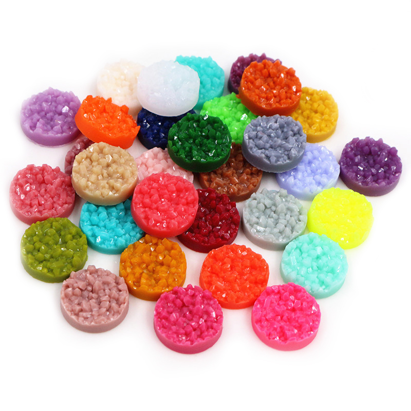 40 Buah Resin Druzy Cabochons  - Resin Art Earrings ulasan dan harga