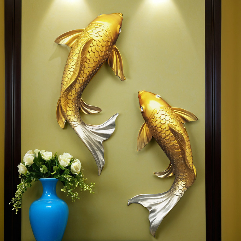 Dekorasi Dinding 3D Ikan Koi K - Resin Art Sticker ulasan dan harga