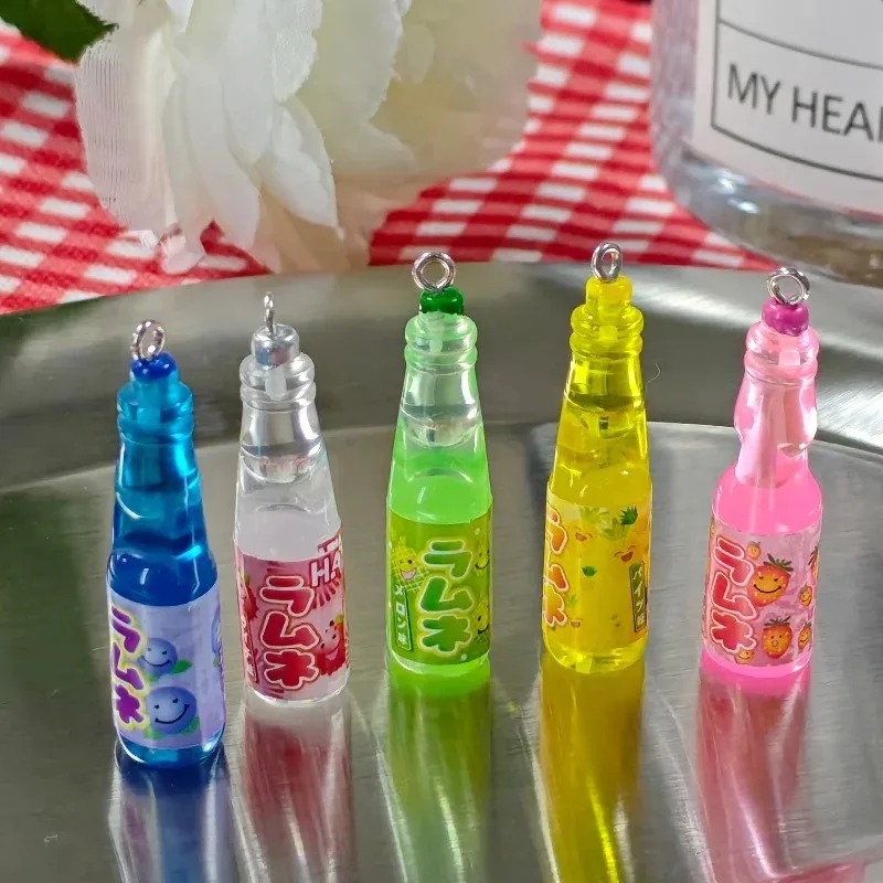 10 Buah Liontin Resin Botol So - Resin Art Earrings ulasan dan harga