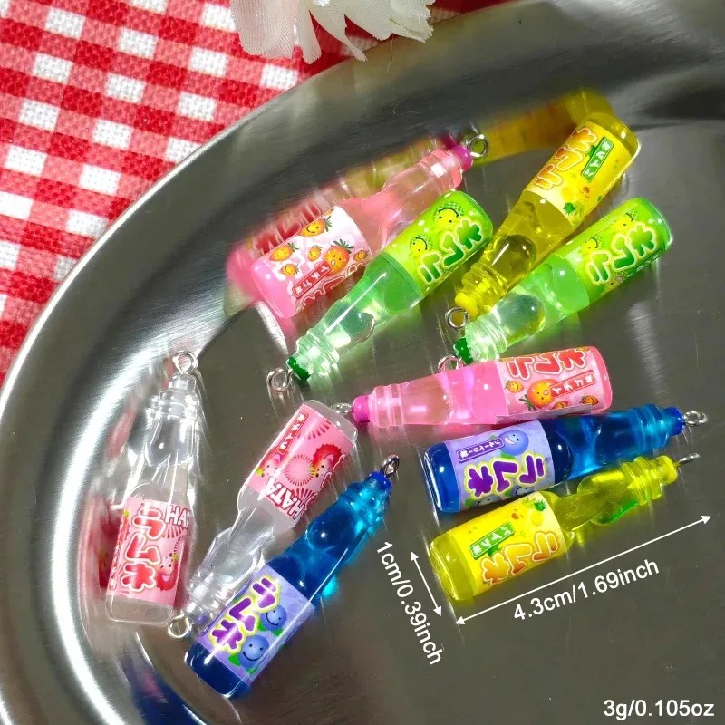10 Buah Liontin Resin Botol So - Resin Art Earrings ulasan dan harga