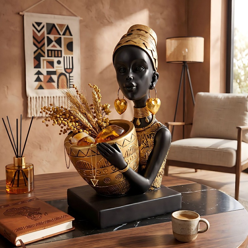 Penyimpanan Patung Resin Seni  - Resin Art Table ulasan dan harga