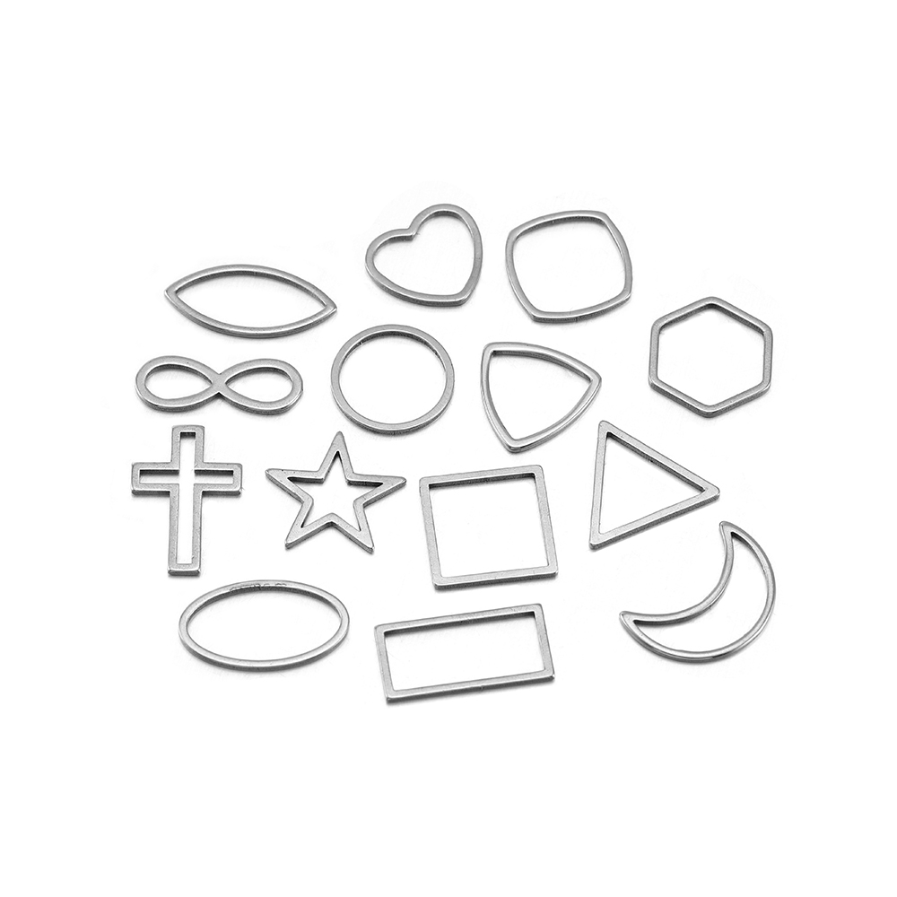 30 Buah/Lot Cetakan Batas Geom - Bezels Pendant Resin ulasan dan harga