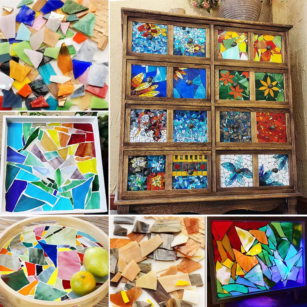 100G Ubin Mosaik Kaca Patri Mo - Resin Art Coasters ulasan dan harga