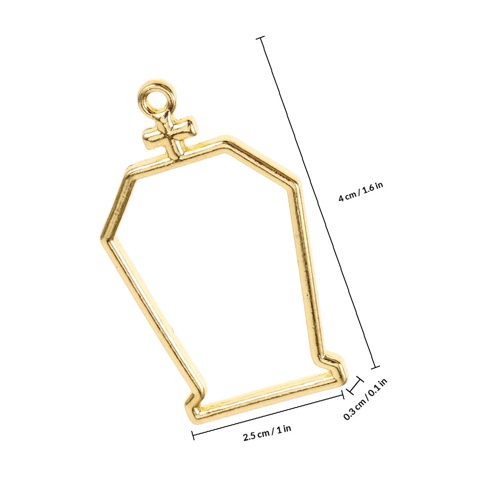 10 Buah Liontin Berbentuk Peti - Bezels Pendant Resin ulasan dan harga