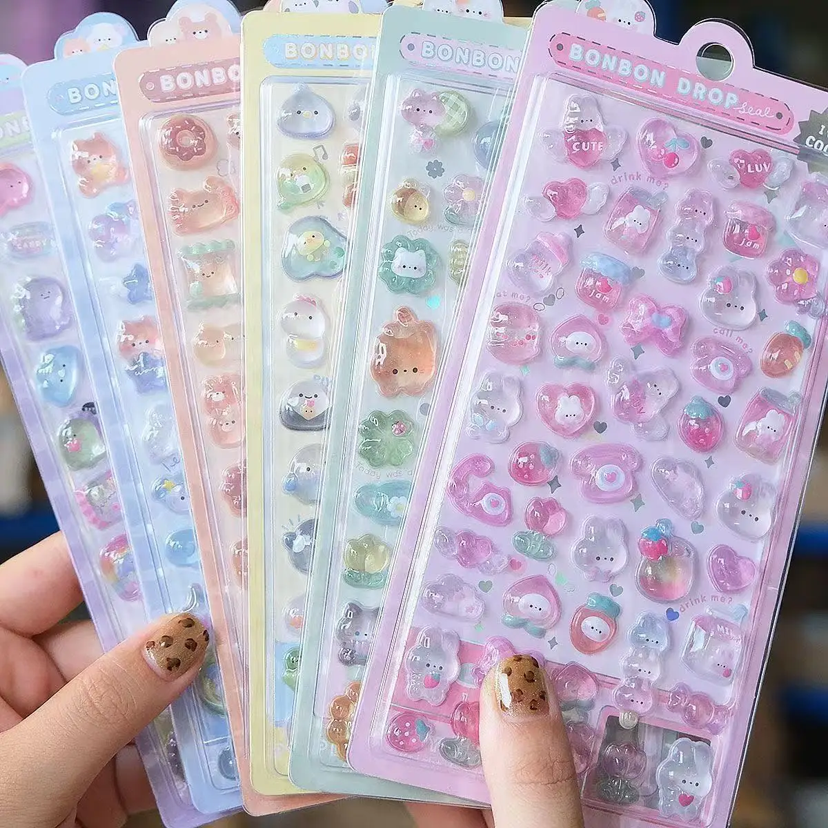 =-=2027Stiker Resin Jelly 3D K - Resin Art Sticker ulasan dan harga