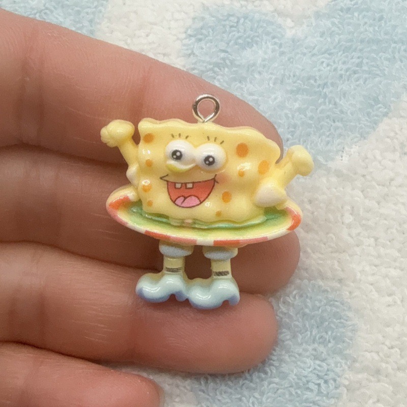 10 buah liontin resin kartun,  - Resin Art Earrings ulasan dan harga