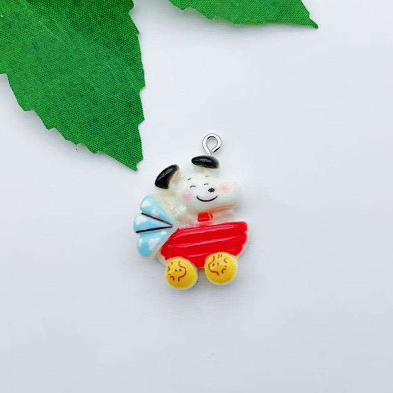 12 buah liontin anjing kartun  - Resin Art Earrings ulasan dan harga