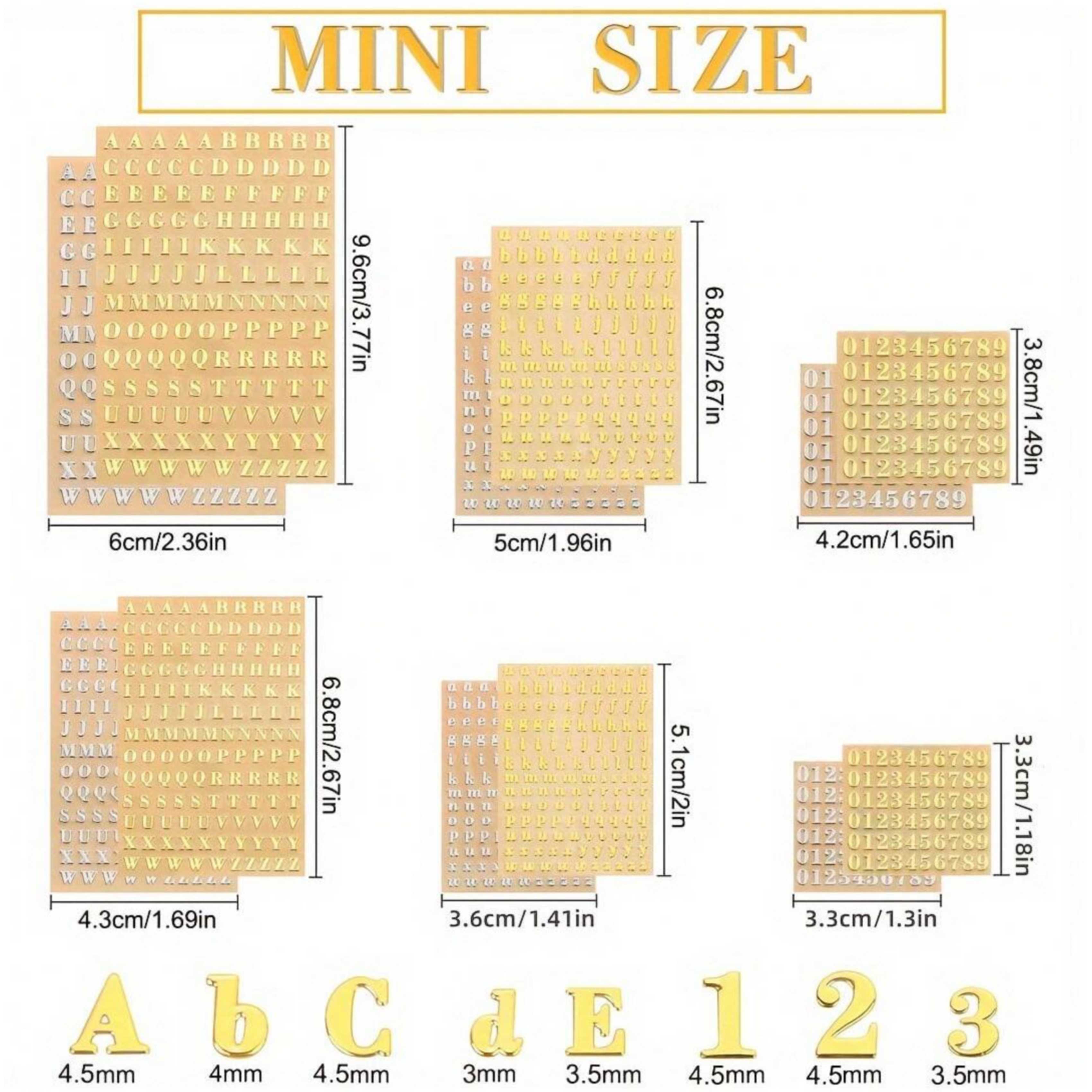 Stiker Resin 12 Huruf, Stiker  - Resin Art Sticker ulasan dan harga