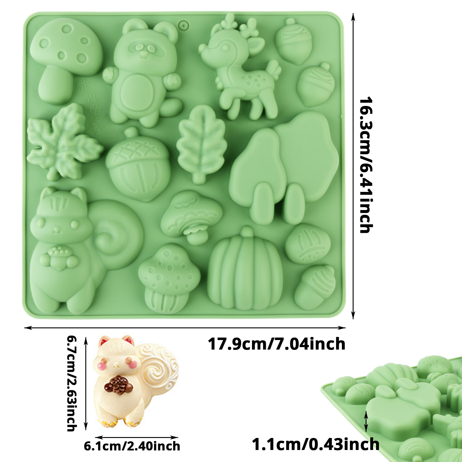1 Cetakan Kue Silikon Berbentu - Resin Art Things ulasan dan harga