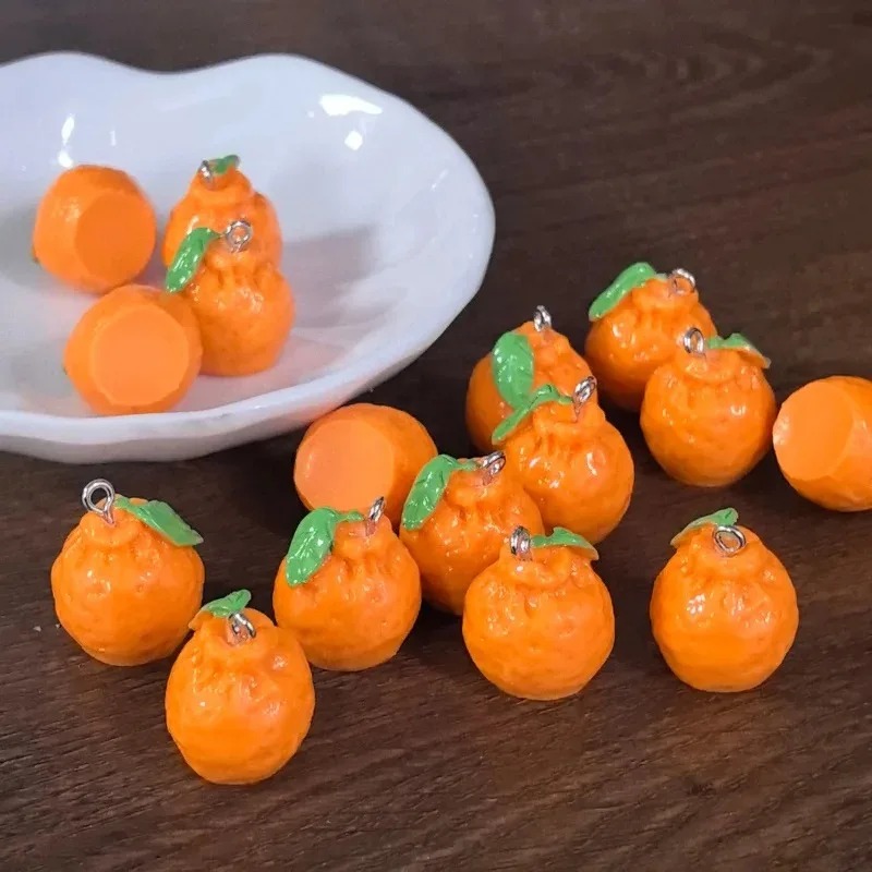 10 Buah Simulasi 3D Dekopon Or - Resin Art Earrings ulasan dan harga