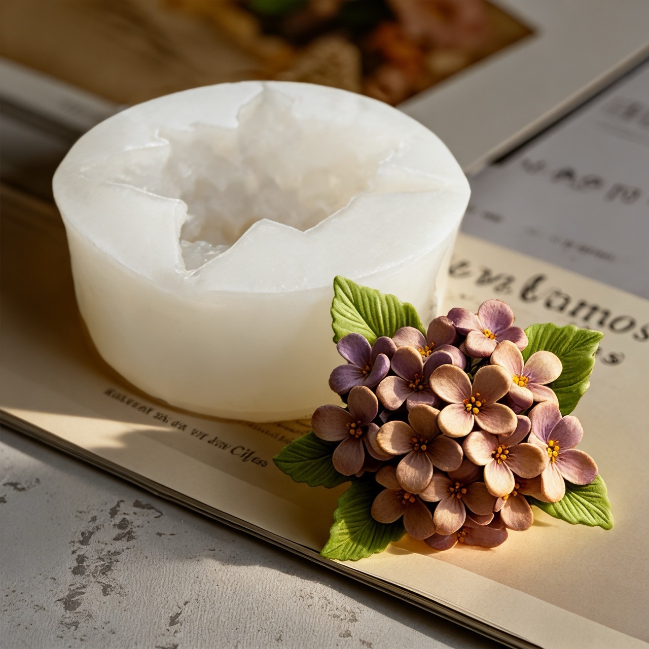 2 Buah Cetakan Silikon Bunga M - Resin Art Wedding Gift ulasan dan harga