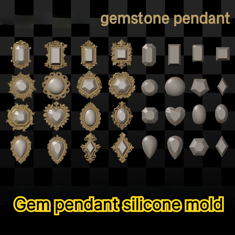 Cetakan Silikon Liontin Batu P - Bezels Pendant Resin ulasan dan harga