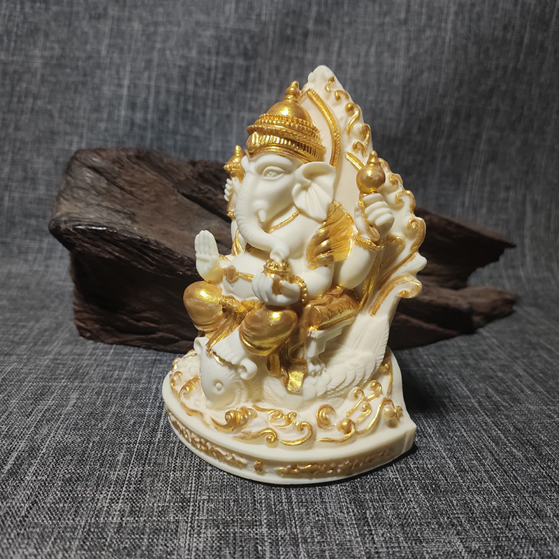 Patung Ganesha (Gajah) Hindu,  - Resin Art India ulasan dan harga