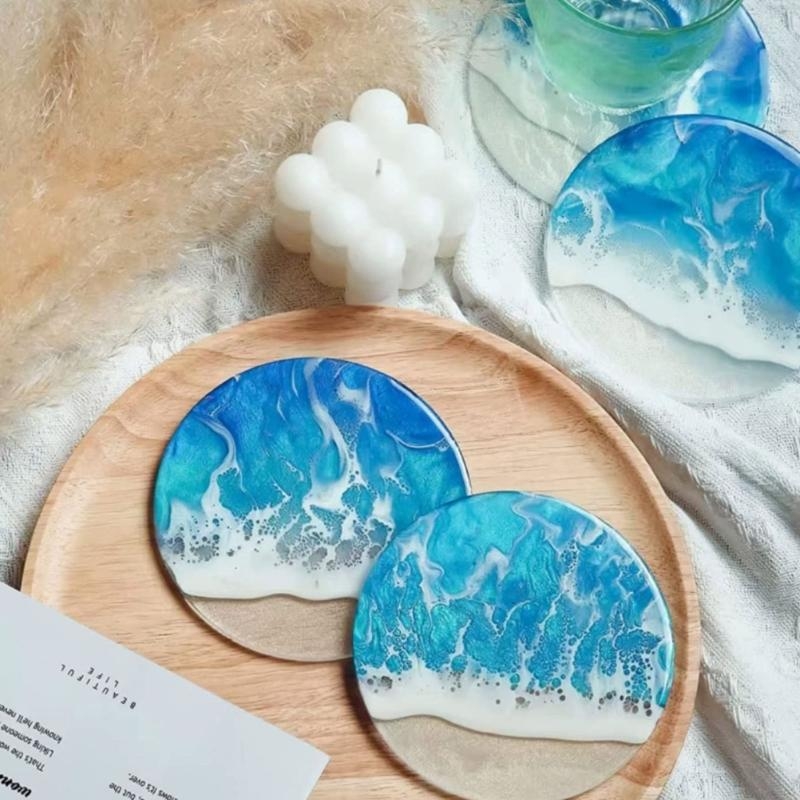 Cetakan Tatakan Resin F92D, Ce - Resin Art Coasters ulasan dan harga