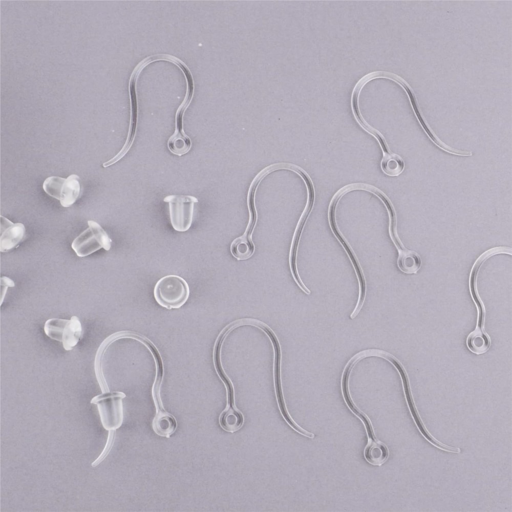 40 pcs Pengait Anting Plastik  - Resin Art Earrings ulasan dan harga