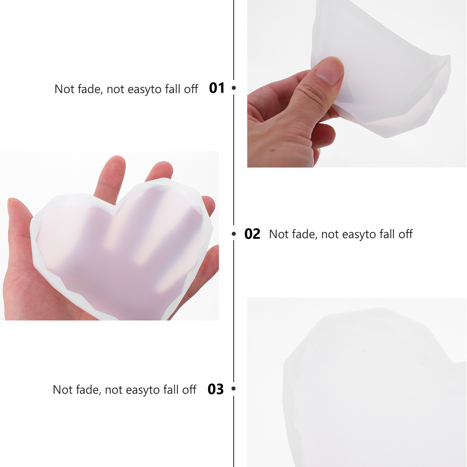 4Pcs Cetakan Silikon Kristal E - Resin Art Coasters ulasan dan harga