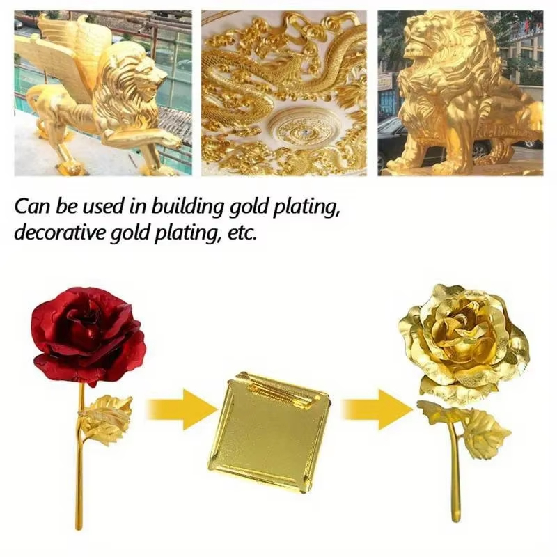 100pcs Kertas Foil Imitasi Ema - Resin Art Gift For Anniversary ulasan dan harga