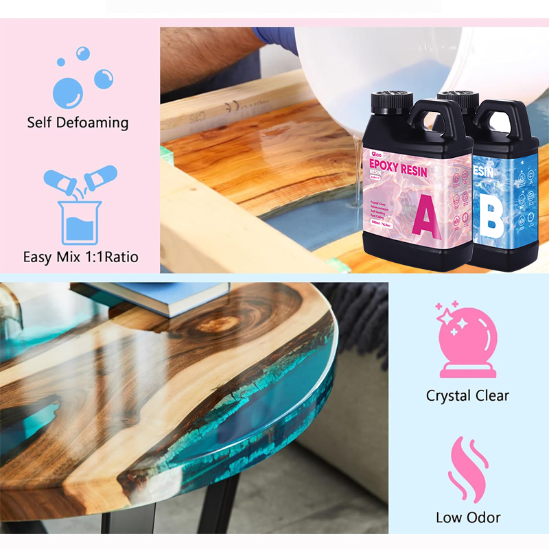 Kit Resin Epoxy Kristal Jernih - Resin Art Table ulasan dan harga