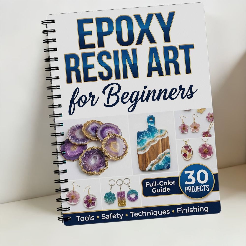 Buku Panduan Seni Resin Epoxy  - Resin Art Tutorial ulasan dan harga