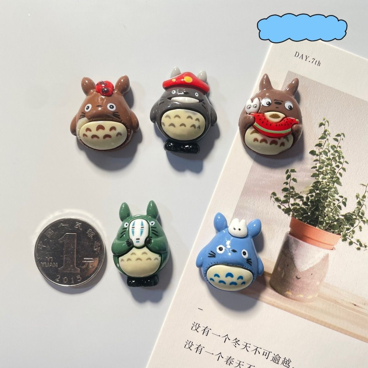 Magnet Kulkas Resin Anime Toto - Resin Art Things ulasan dan harga